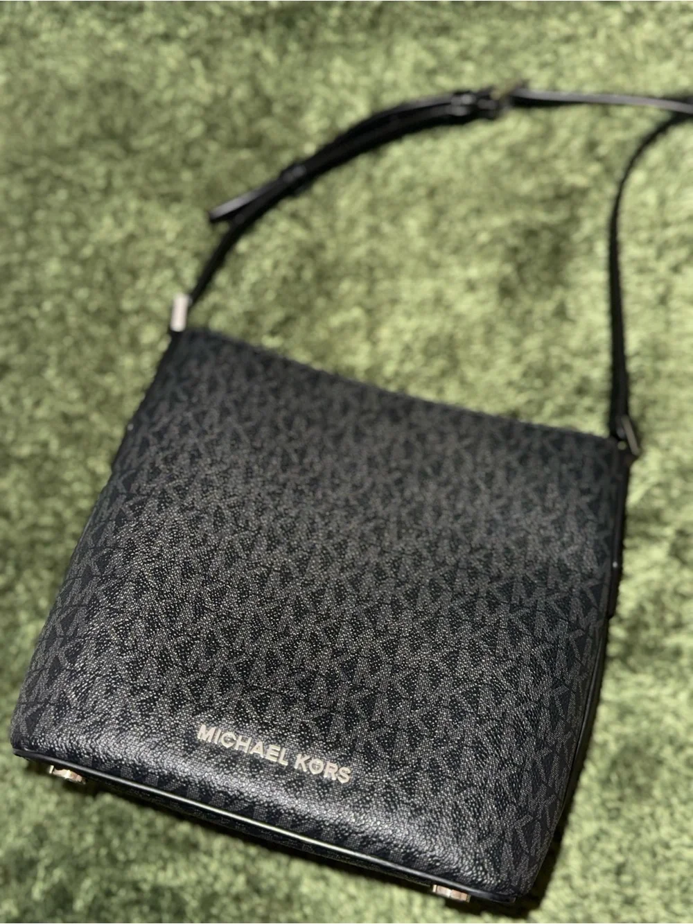 Michael Kors Black Signature MK Crossbody Bag